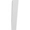 Ekena Millwork 5 1/2-in. W x 22-in. D x 30-in. H Traditional Architectural Grade PVC Knee Brace BRCP055X22X30TRA - alternate 3
